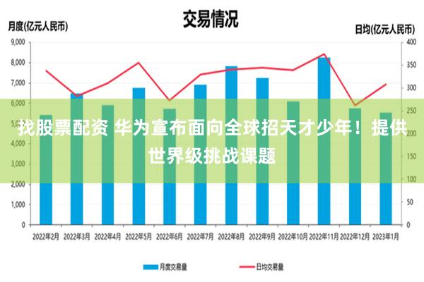 找股票配资 华为宣布面向全球招天才少年！提供世界级挑战课题