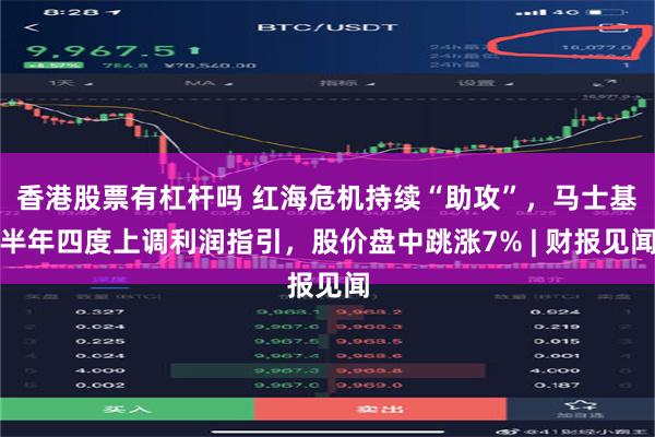 香港股票有杠杆吗 红海危机持续“助攻”，马士基半年四度上调利润指引，股价盘中跳涨7% | 财报见闻
