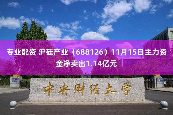 专业配资 沪硅产业（688126）11月15日主力资金净卖出1.14亿元